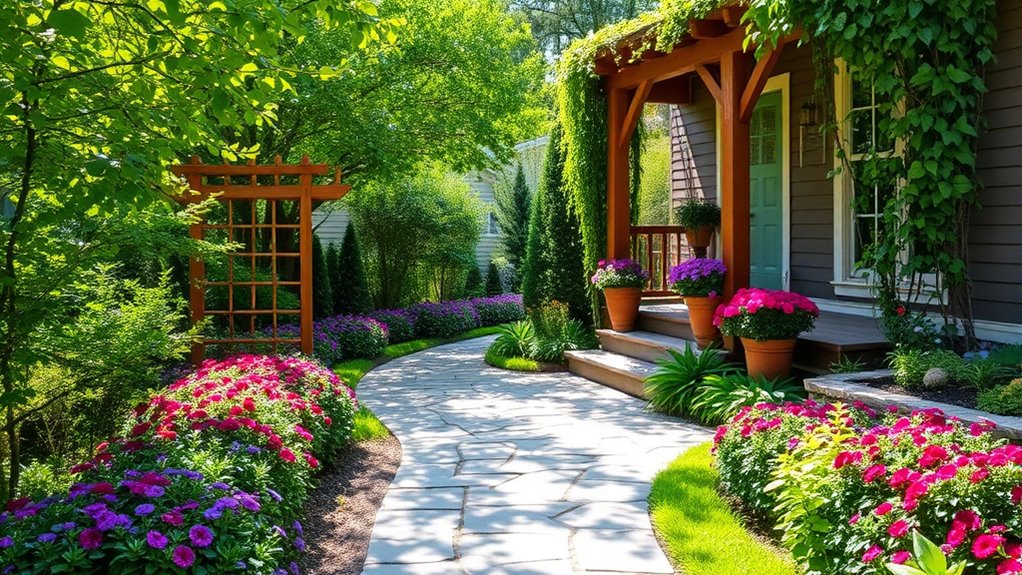 enhance walkways and gardens