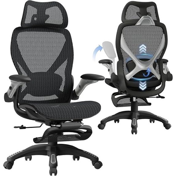 ELABEST X100 Ergonomic Office Chair with Footrest