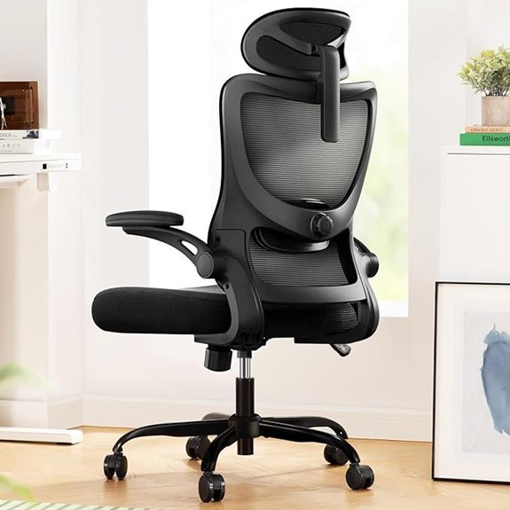 Marsail Ergonomic Mesh Office Chair with Headrest