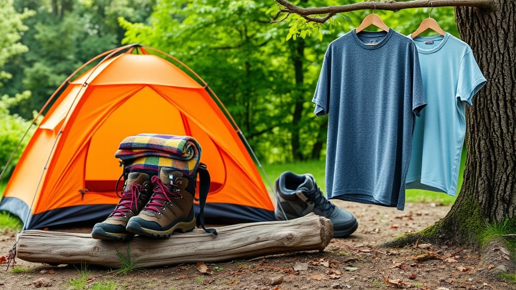 essential camping clothing and gear