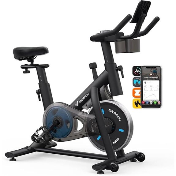MERACH Exercise Bike with App and Tablet Mount