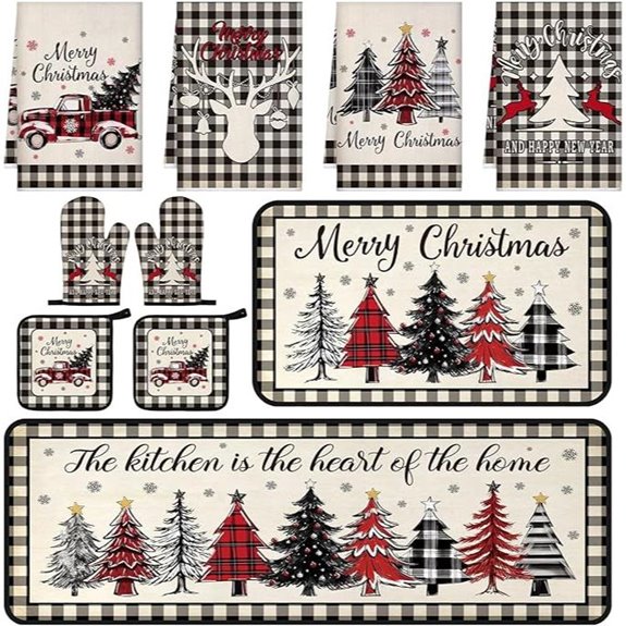 Christmas Tree Farmhouse Kitchen Decor Set (10 Pcs)
