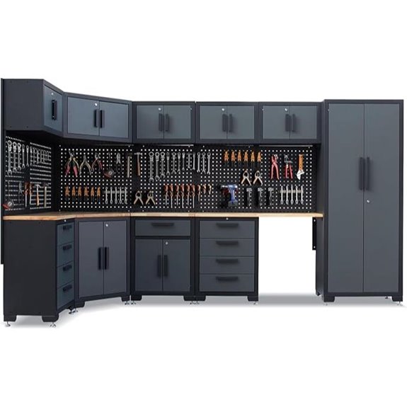 15PCS Garage Storage Cabinet & Workshop Set