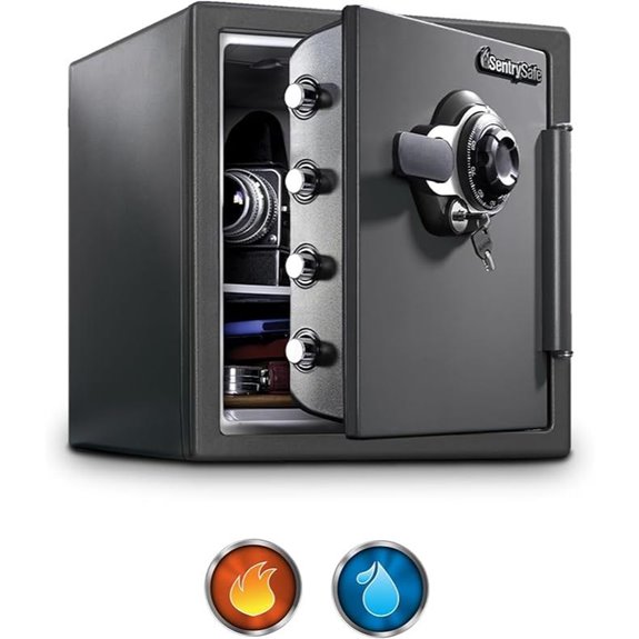 SentrySafe Fireproof Waterproof Safe with Combination Lock