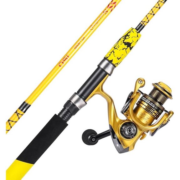 Sougayilang Spinning Reel & 2-Piece Fishing Rod Combo
