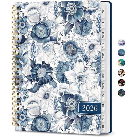 2026 Floral Monthly & Weekly Planner Hardcover