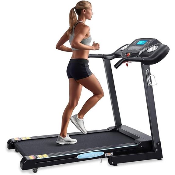 Foldable Home Treadmill with Incline and Heart Rate Sensor