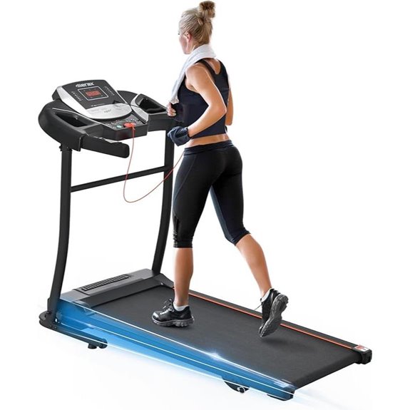 Folding Treadmill with Incline Heart Rate & USB