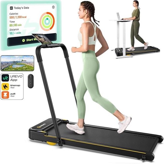 UREVO Strol 2E Smart 2-in-1 Folding Treadmill