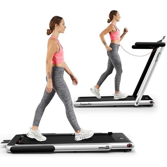 Goplus 2-in-1 Folding Treadmill with Remote