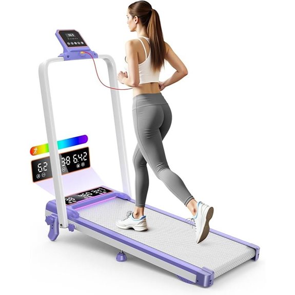 folding incline treadmill with screens