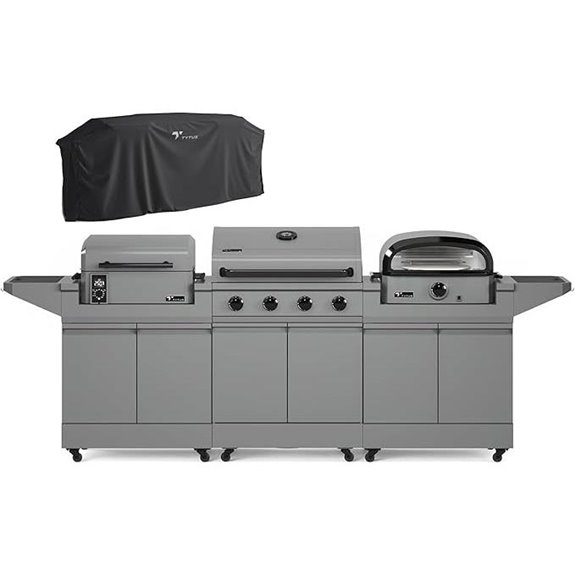 TYTUS 4-Burner Gas Grill with Accessories
