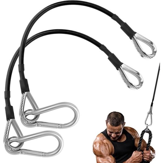 4 Pcs Gym Cable Extension Set with Carabiners