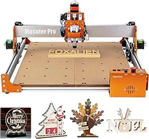 FoxAlien Masuter Pro 3-Axis CNC Router for Hobby Milling