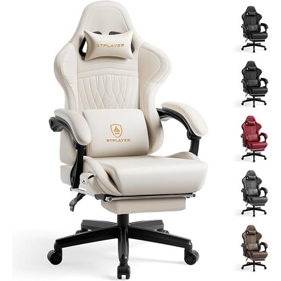 GTPLAYER Gaming Chair with Speakers and Footrest