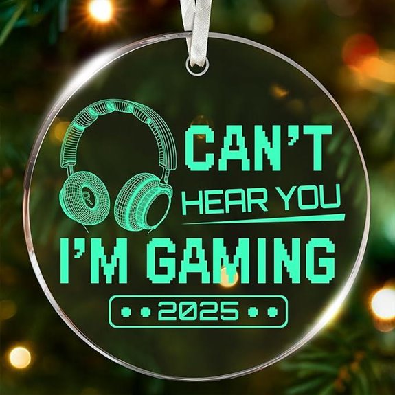 Gaming Ornament for Gamers - Can't Hear You I'm Gaming Theme