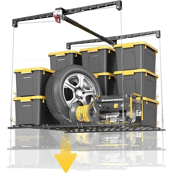 Overhead Garage Storage Rack for 8-10ft Ceiling