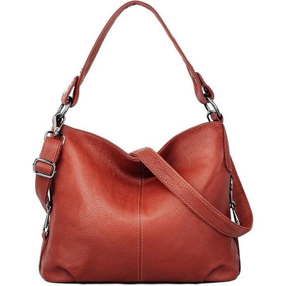 YALUXE Genuine Leather Crossbody Shoulder Bag