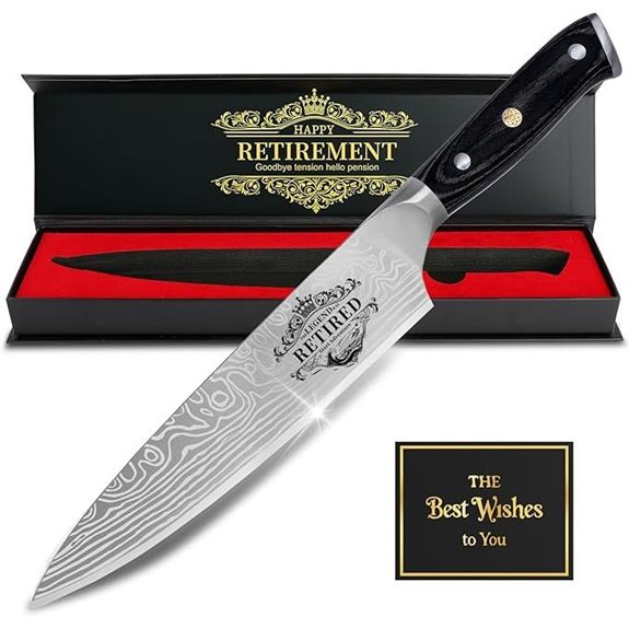 Retirement Gift Set: 8-Inch German Steel Chef Knife