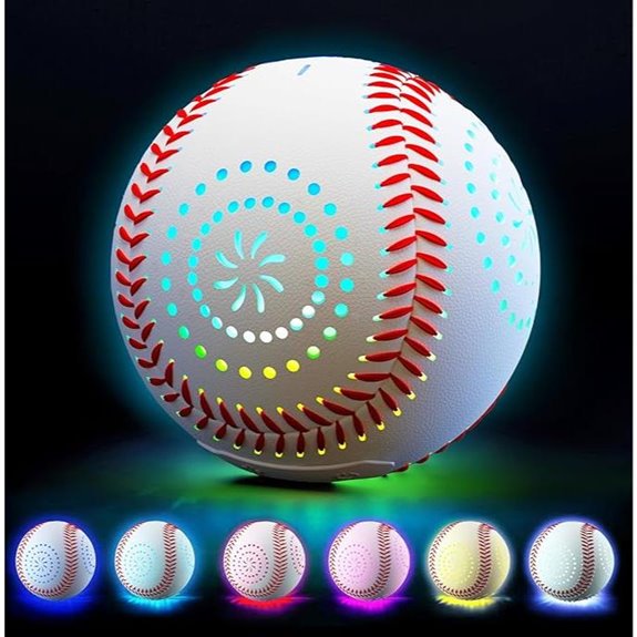 LED Rechargeable Glow-in-The-Dark Baseballs for Kids