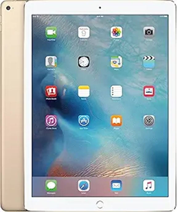 Apple iPad Pro (128GB Wi-Fi Gold) 12.9in Tablet (Renewed)