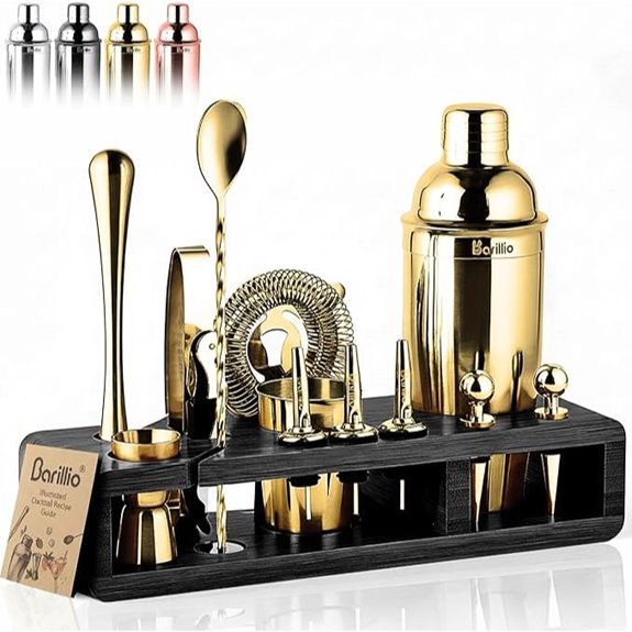 Barillio Gold Bartender Kit with Stand and Tools