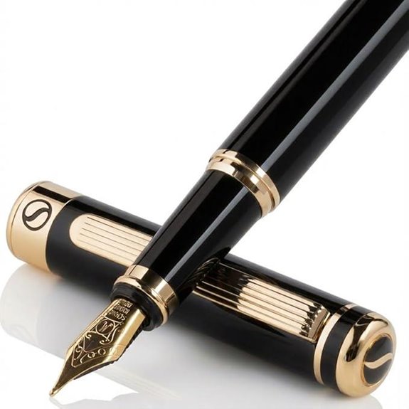 Scriveiner Luxury Fountain Pen with Gold Finish