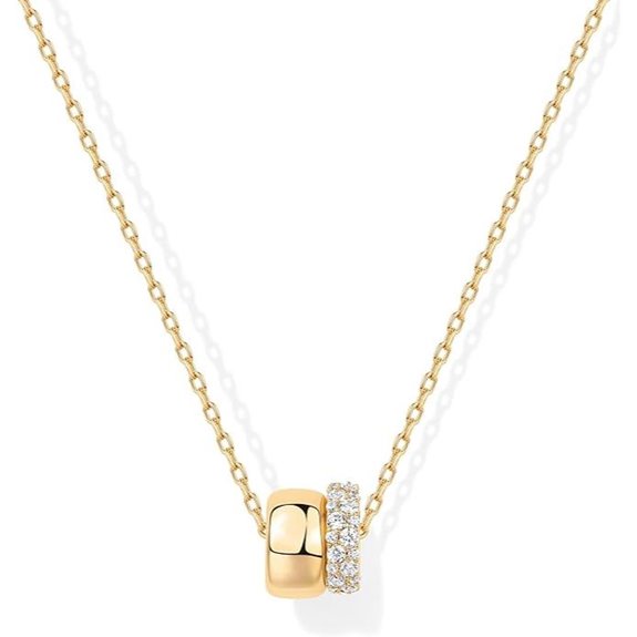 PAVOI Gold Plated Pendant Necklace with Cubic Zirconia