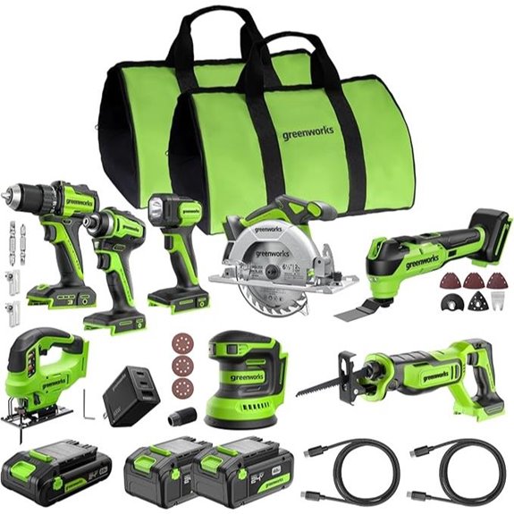 GREENWORKS 24V 8-Tool Cordless Combo Kit