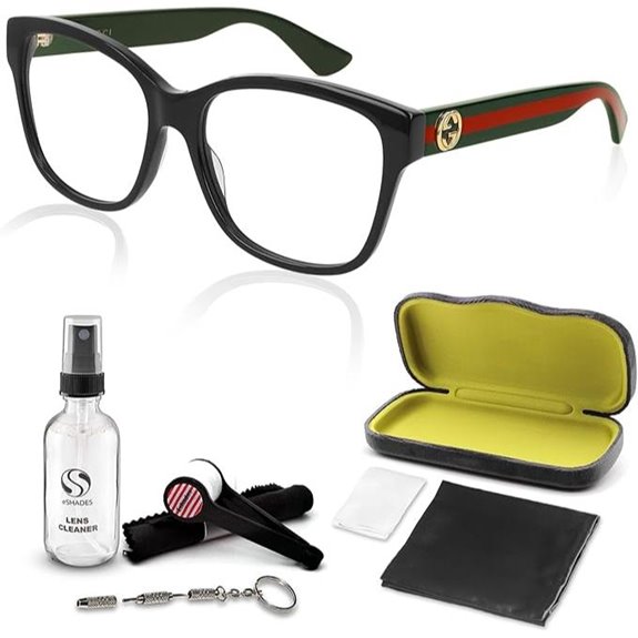 Gucci GG0038ON Square Eyeglasses + eSHADES Kit