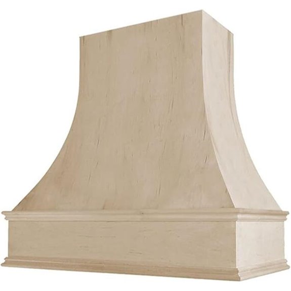 Handcrafted Curved Range Hood for TradeWinds Ventilation
