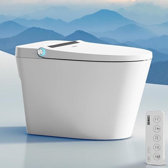 Smart Toilet with Heated Bidet and Automatic Features