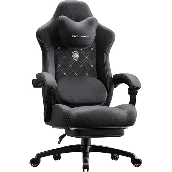 Dowinx Heated Massage Gaming Chair with Footrest