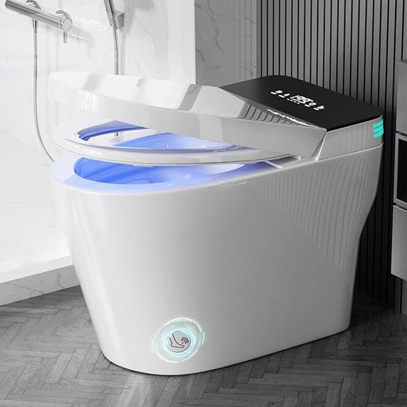 Smart Bidet Toilet with Heated Seat and Foot Sensor