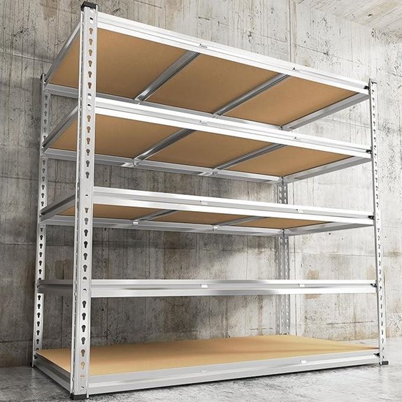 REIBII 5-Tier Heavy Duty Garage Shelving Unit