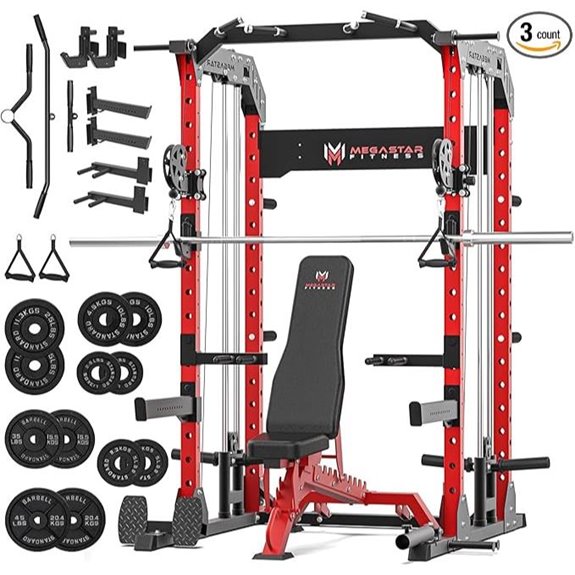 Power Cage Home Gym Set with 2000LB Capacity