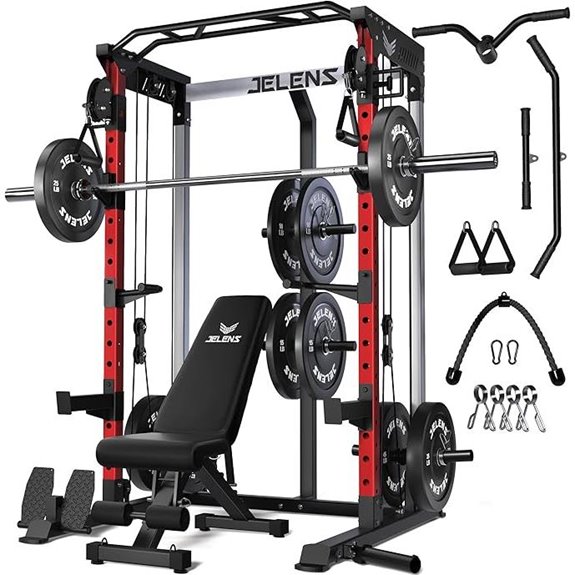 Power Cage 2000LBS Multi-Function Squat Rack