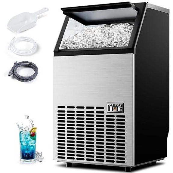 Commercial Ice Maker 100Lbs/Day Self-Cleaning Commercial Grade