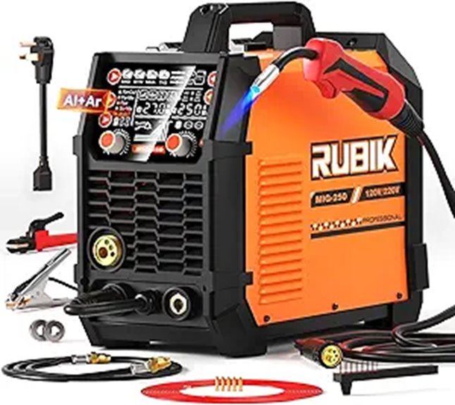 Rubik 250Amp Multi-Process MIG/Stick/TIG Welder