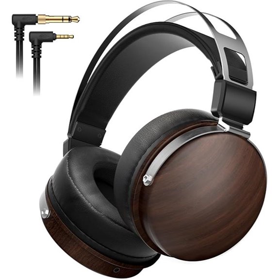 Professional Over-Ear Studio Headphones with Detachable Cables