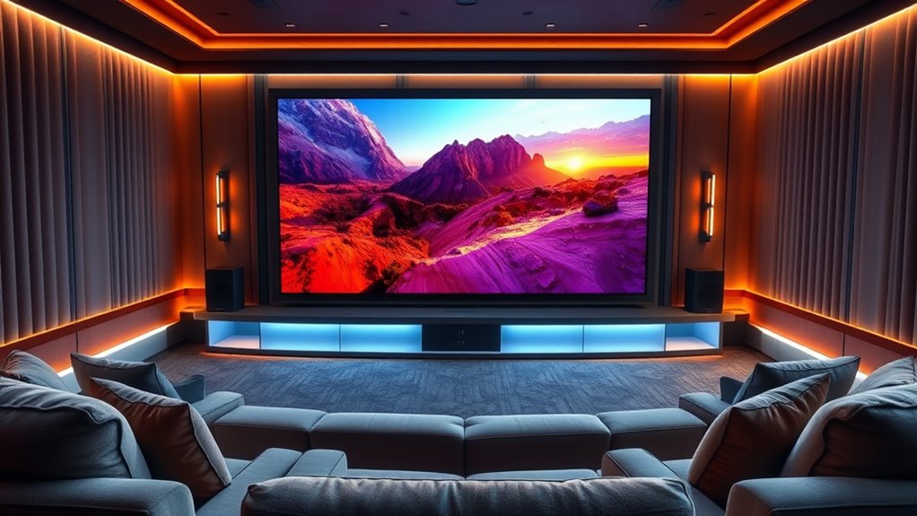 high quality visual and audio