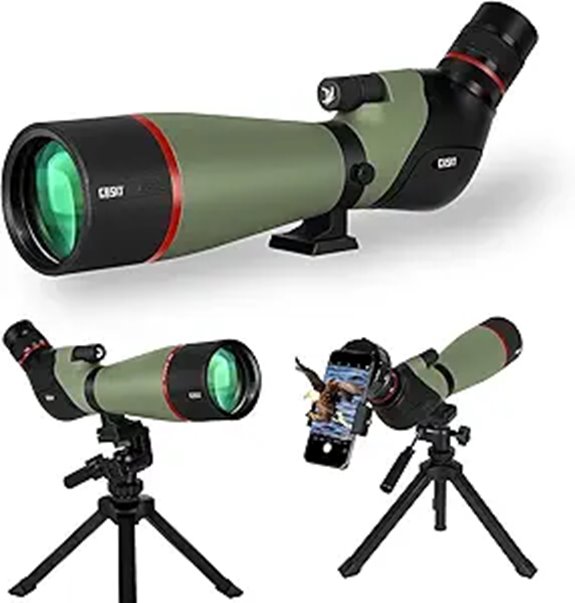 Gosky 20-60X80 HD Spotting Scope with Tripod
