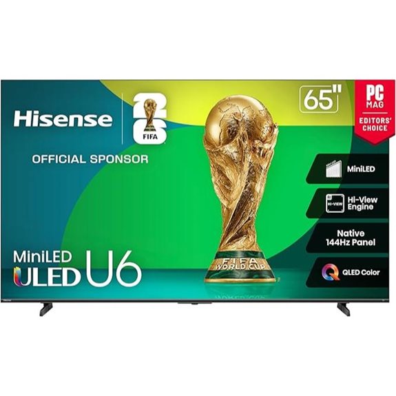 Hisense 65 U6 Series Mini-LED 4K Smart TV