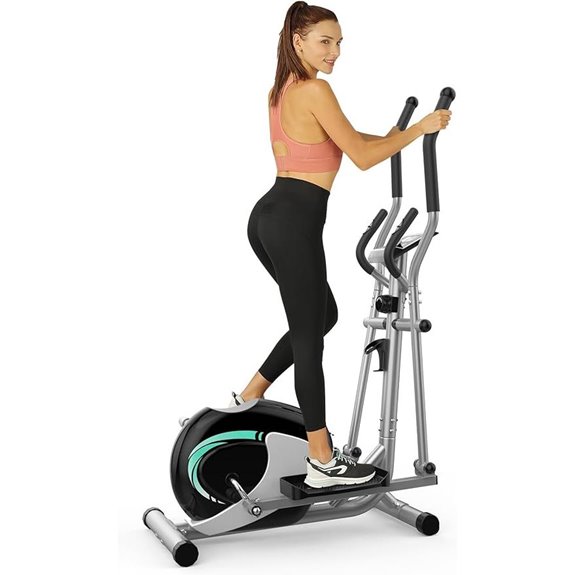 THERUN Elliptical Machine for Home with Resistance & Pulse