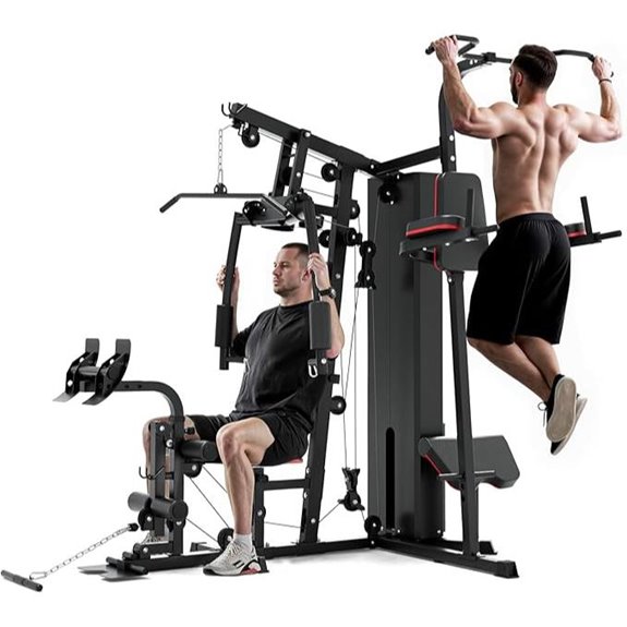Mikolo Home Gym with 150LBS Weight Stack