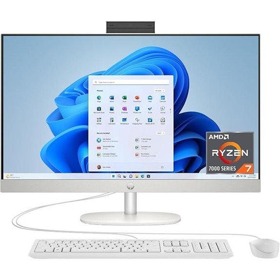 HP 27-Inch All-in-One Desktop PC with Ryzen 7