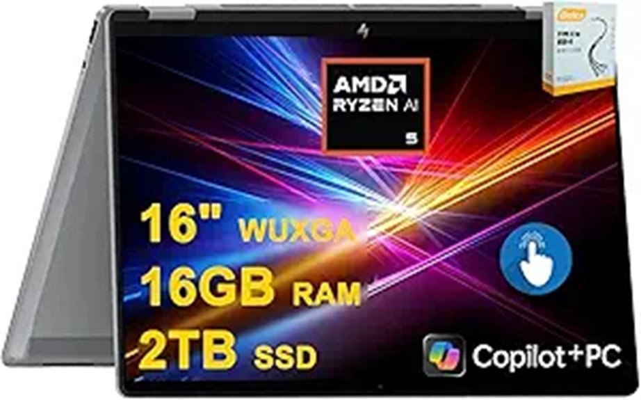 HP OmniBook X Flip 2-in-1 Laptop with Ryzen AI