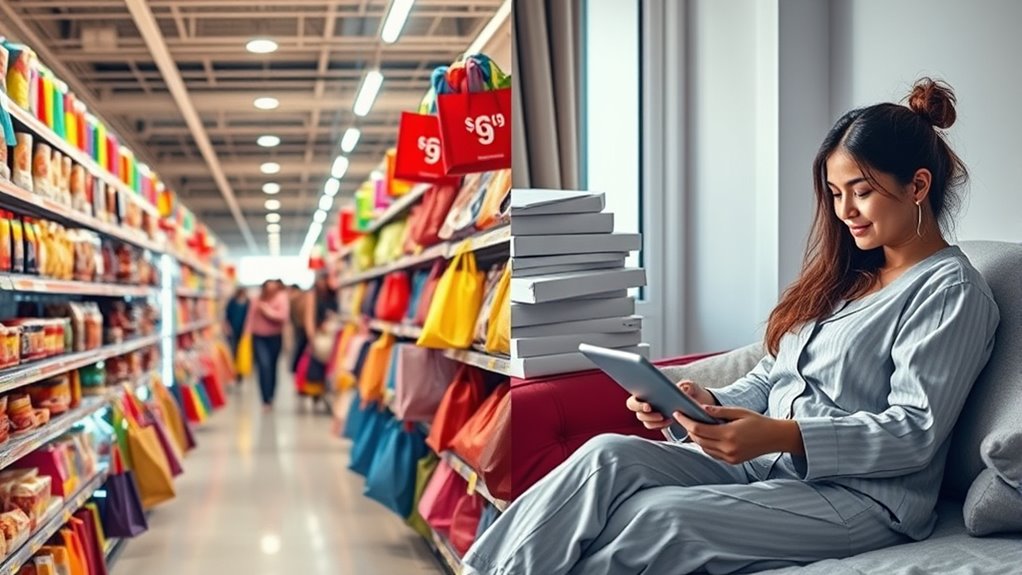 in store sales outpace online