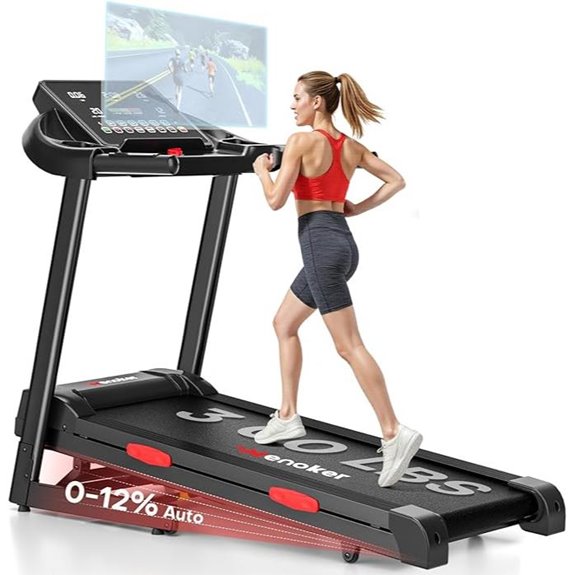 WENOKER Incline Treadmill with Heart Rate and App