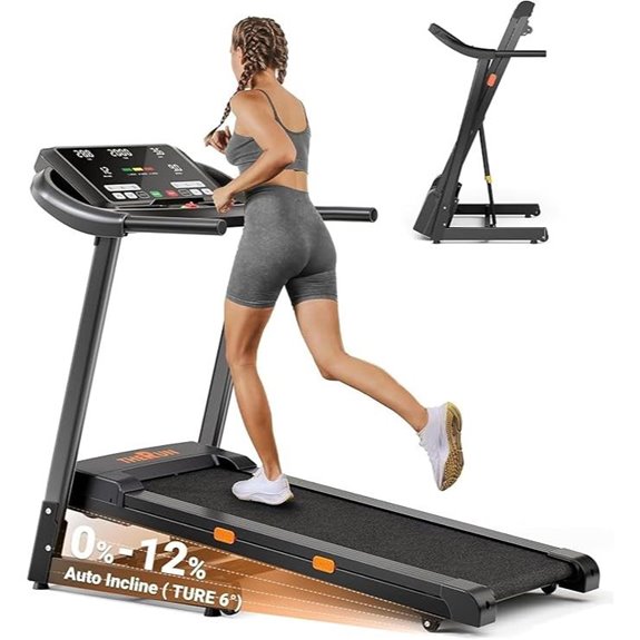 incline treadmill with shock